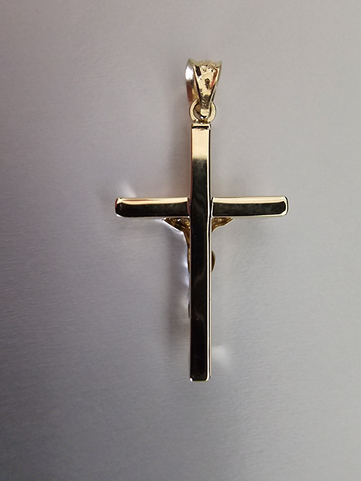 14k Semisolid Gold Crucifix