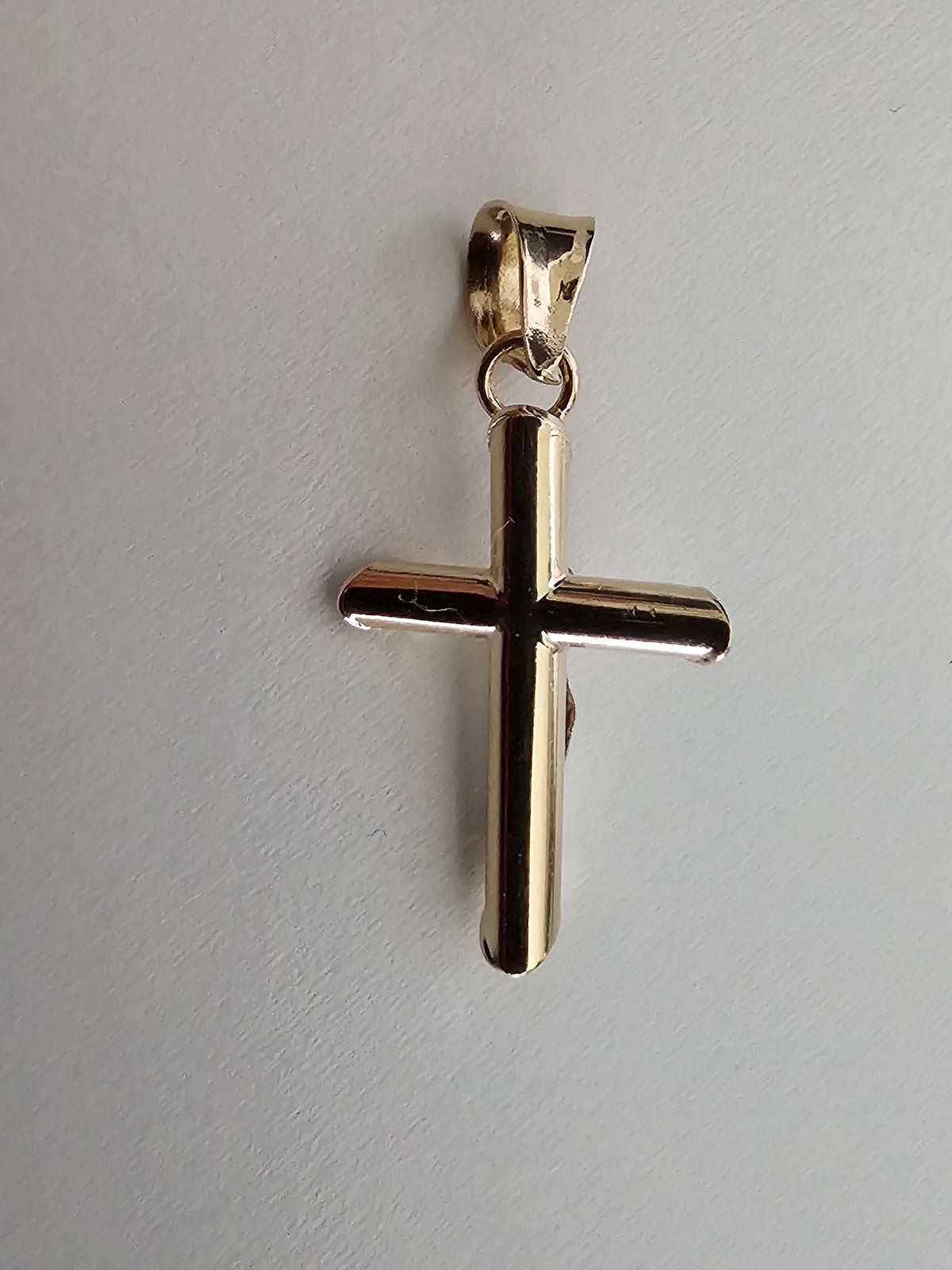 14k Solid Gold Crucifix Pendant