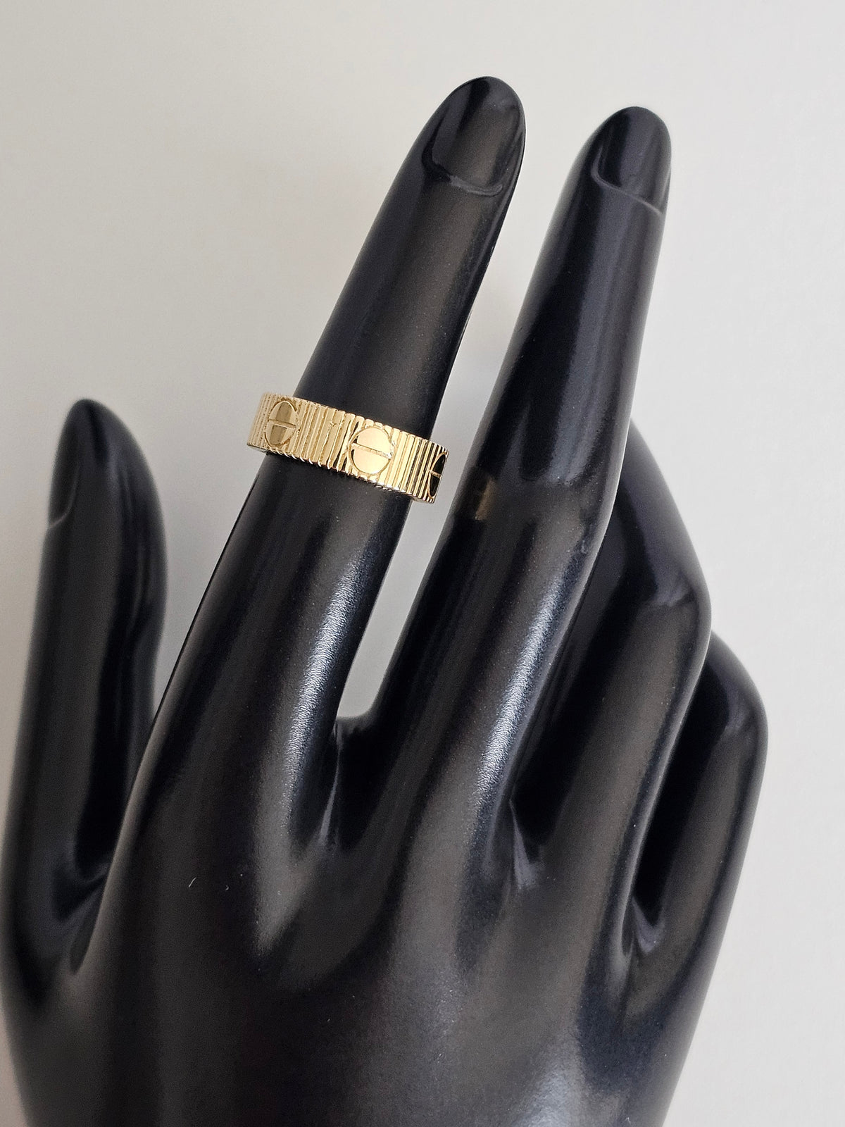 14k Solid Gold Cartier Style Ring