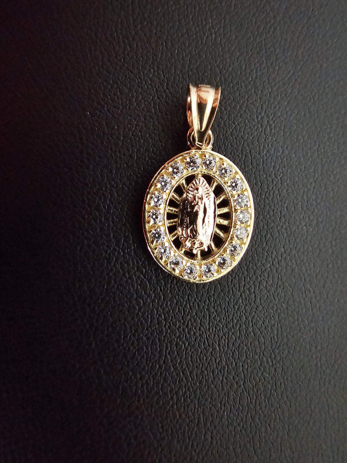 14k La Virgen de Guadalupe Pendant