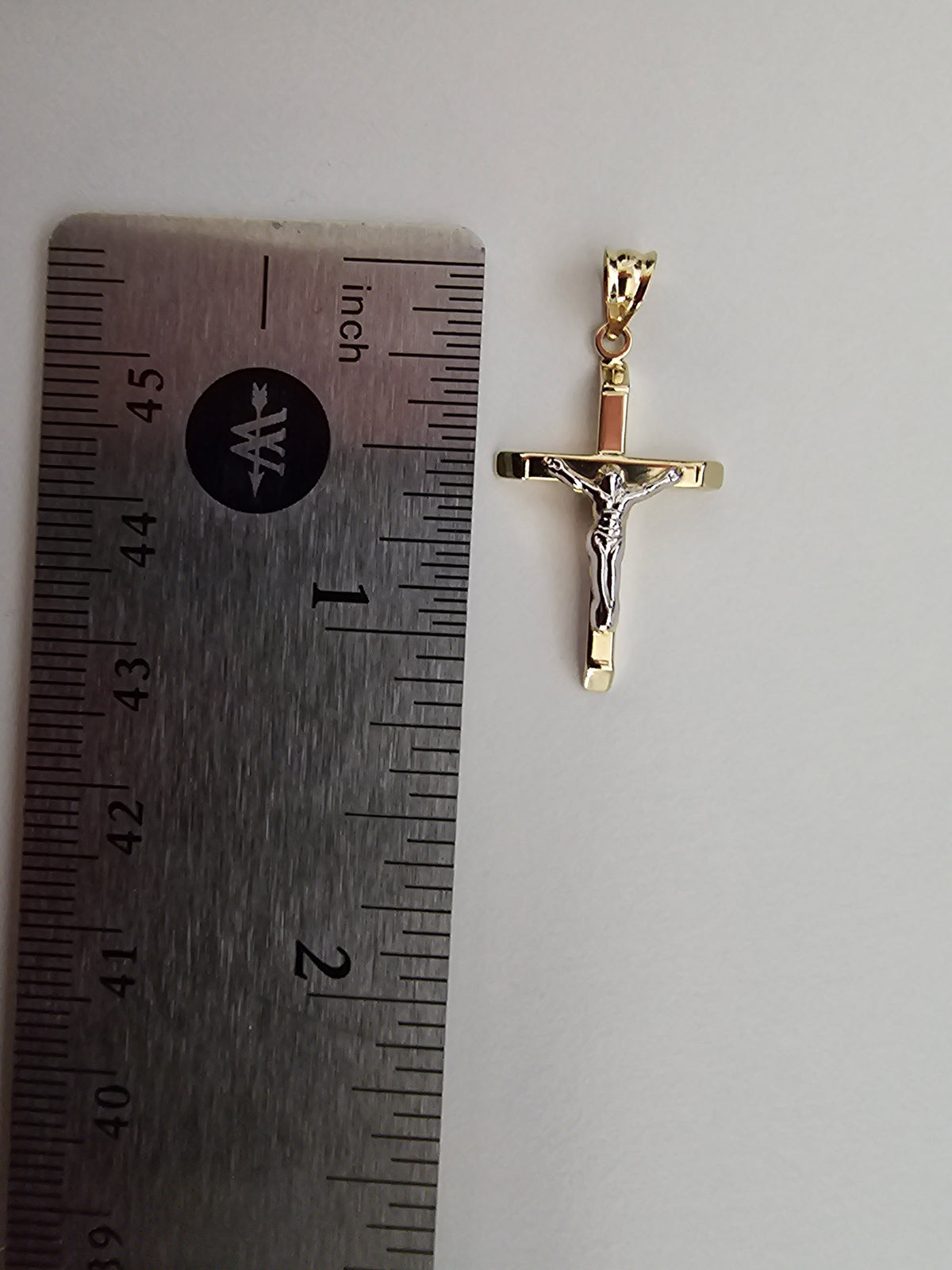 14k Semisolid Gold Crucifix