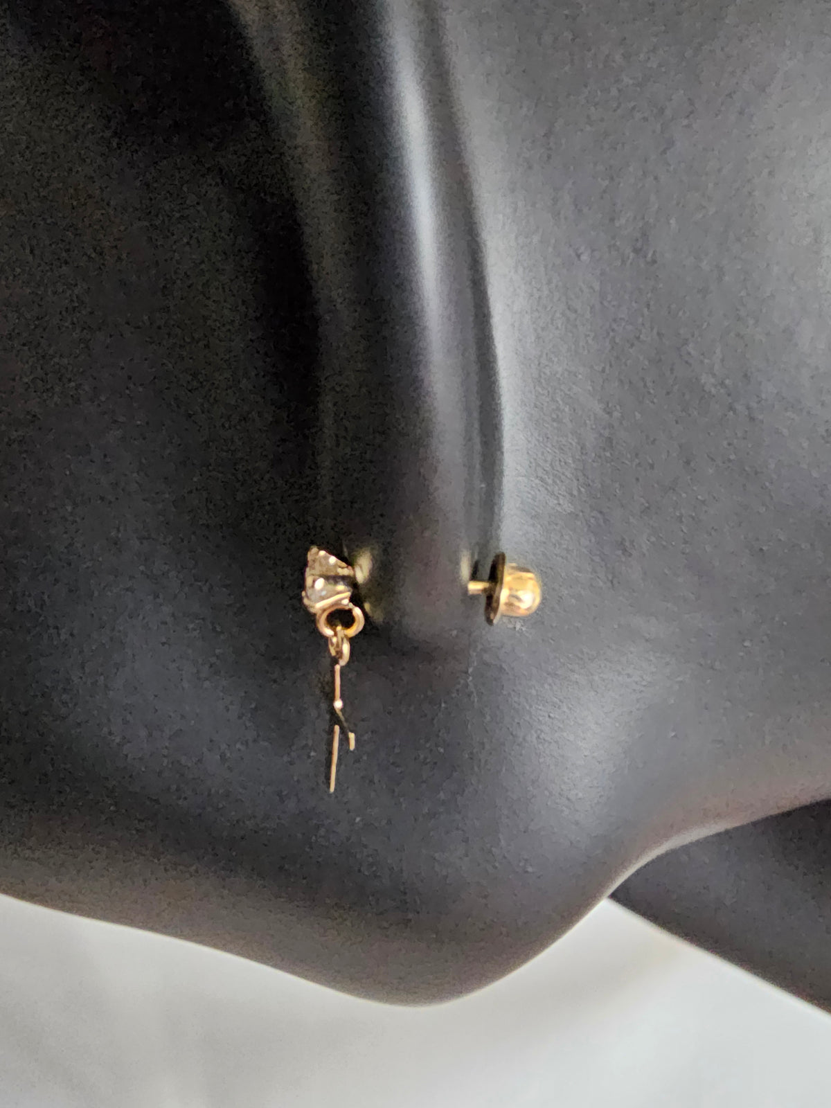 14k Gold Hanging Cross Earrings