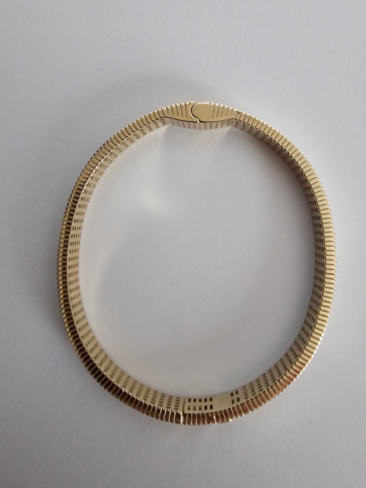 10k Solid Gold Bangle Cartier Style