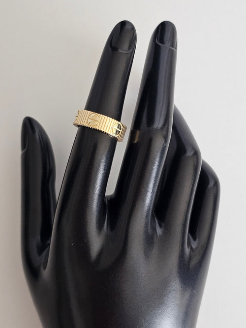 14k Solid Gold Cartier Style Ring