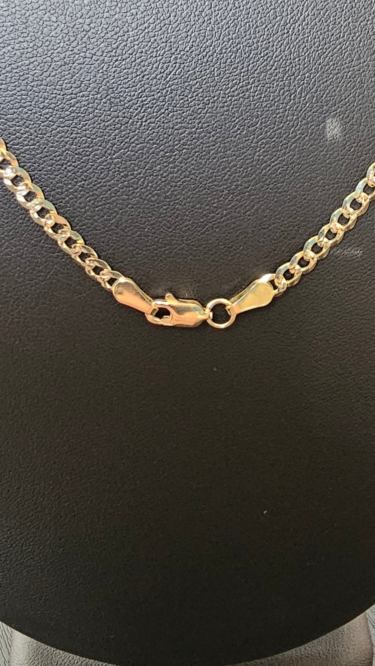 14k Solid Gold Cuban Cut Gold Necklace