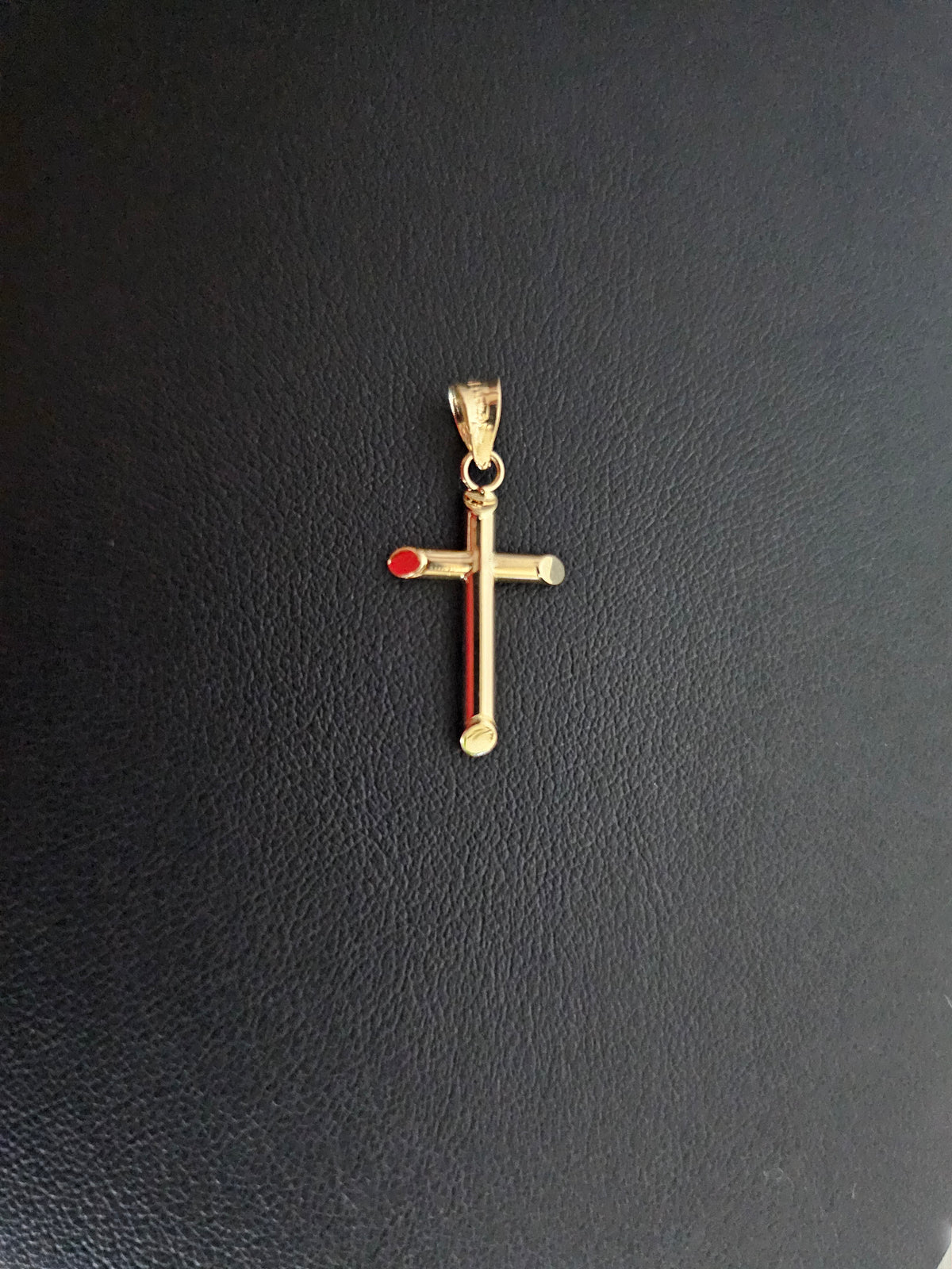 14k Solid Gold Crucifix Pendant